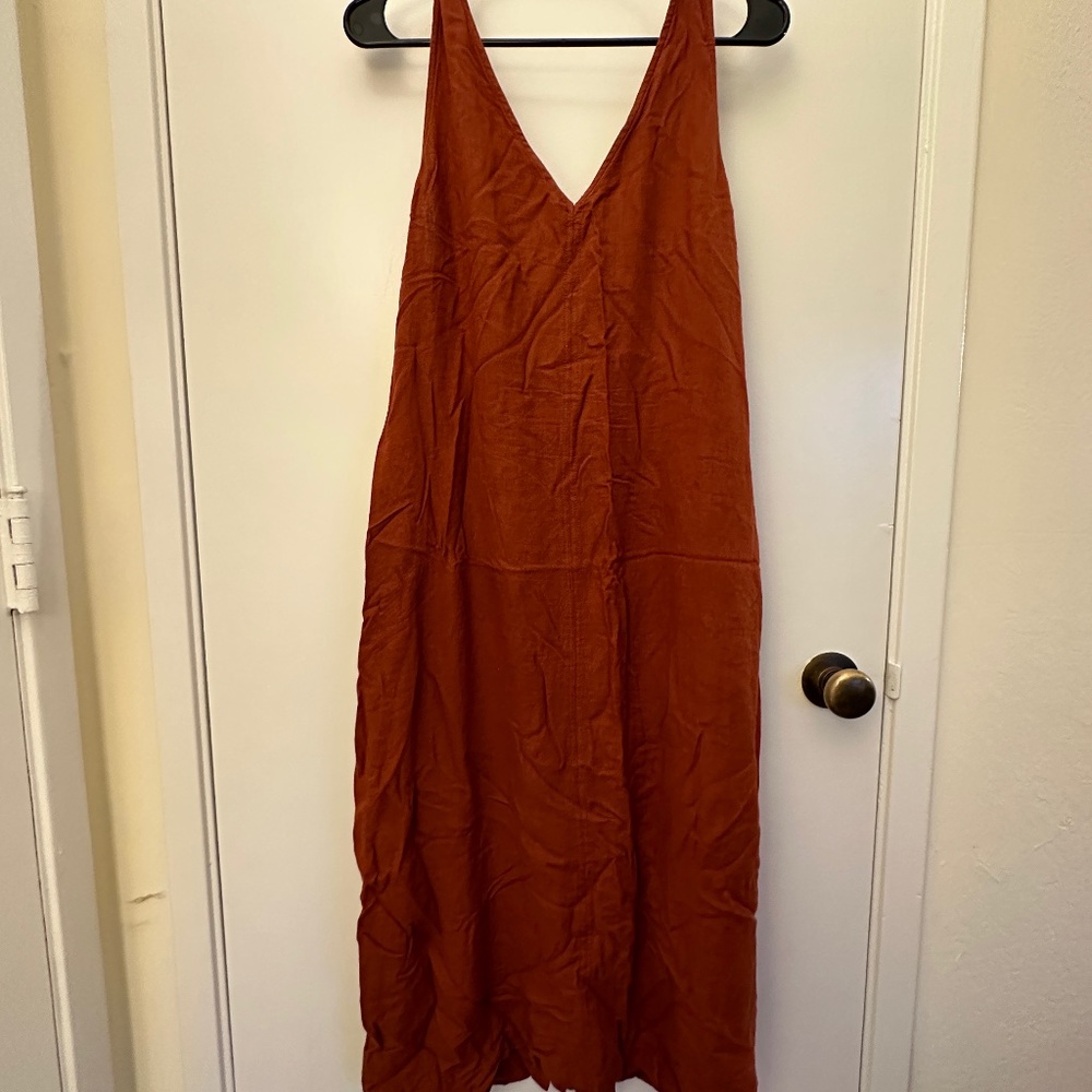 Linen, Sleeveless Dress